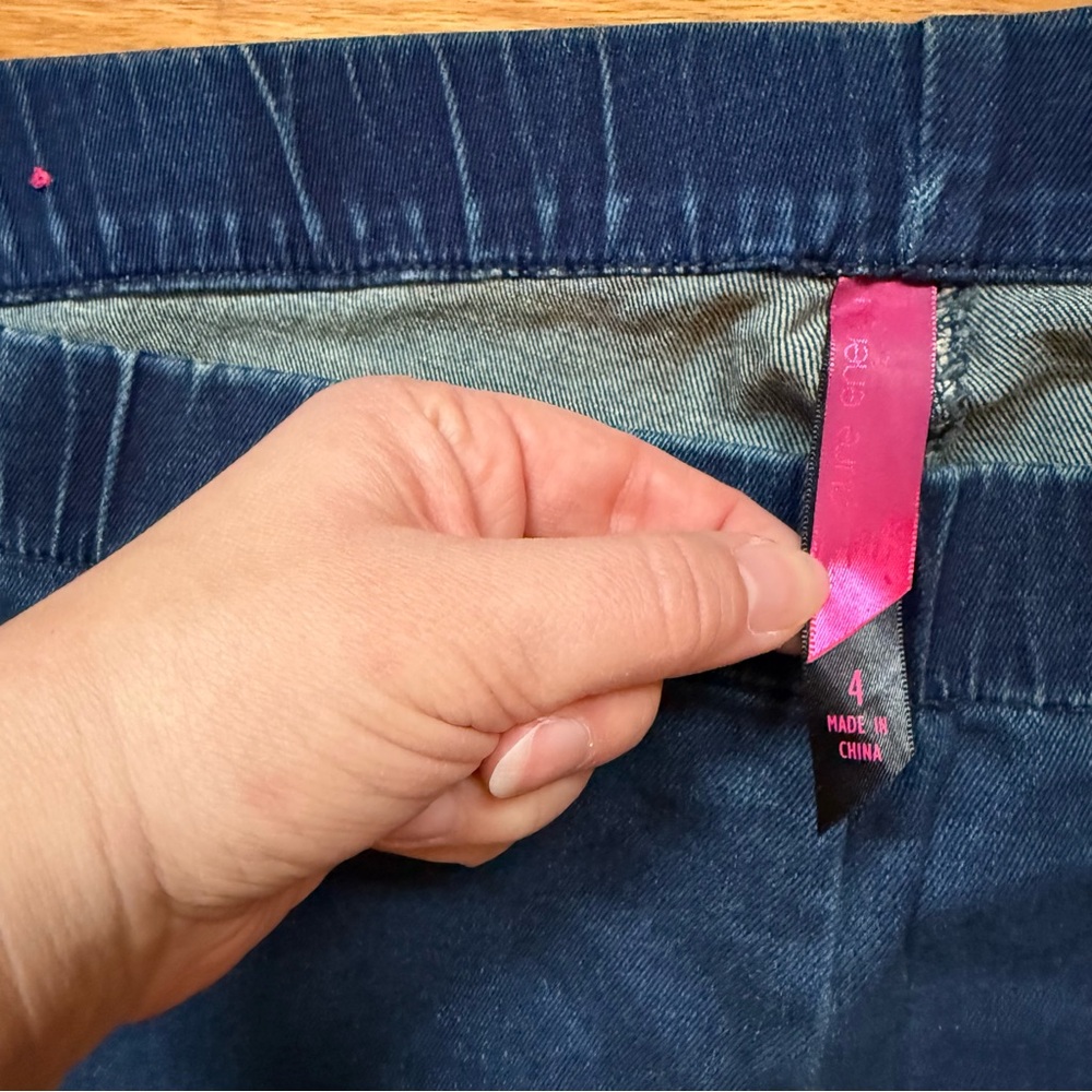 Pure Energy Women's Stretch Maternity Skinny Jeans - Dark Blue - Picture 3 of 8